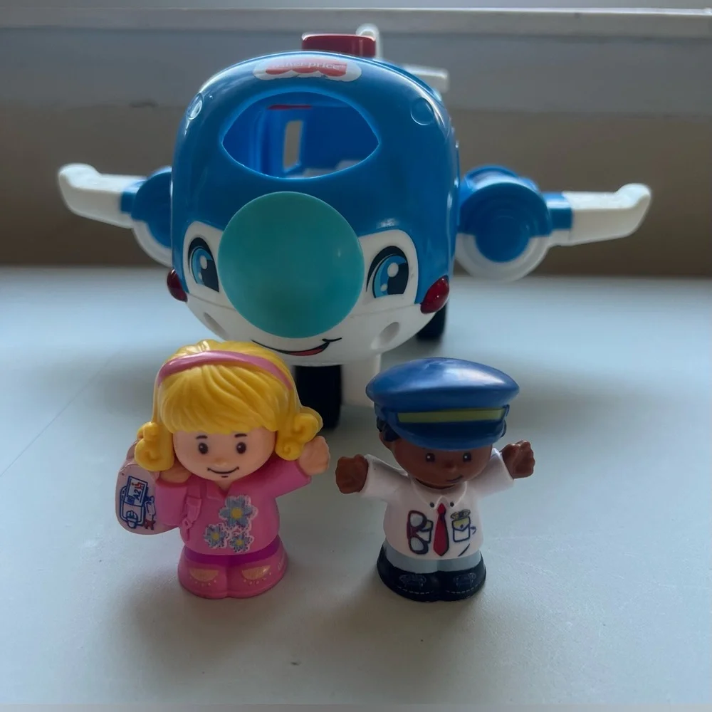 Fisher-Price Little People Musical Toddler Toy Travel Together Airplane